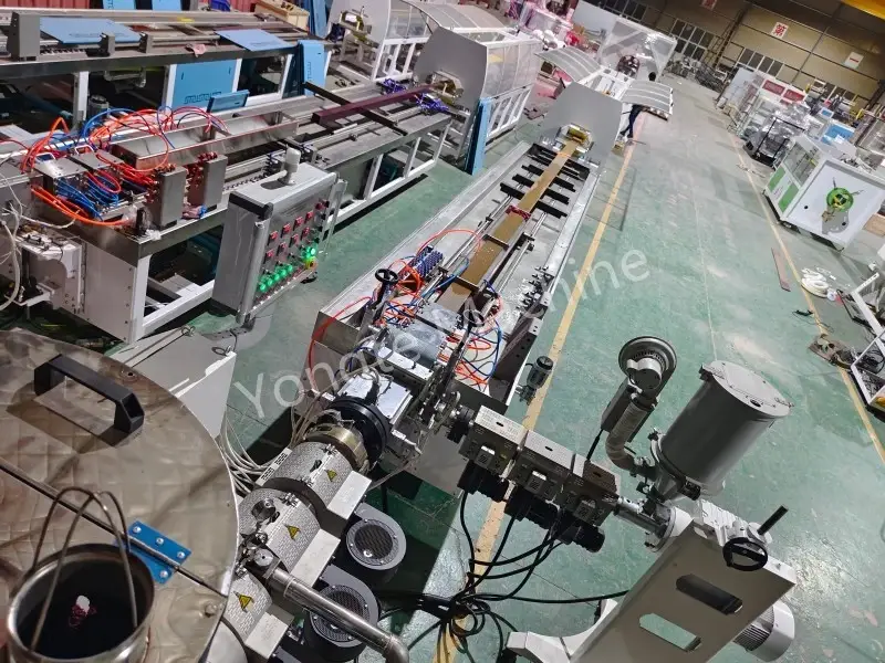 Yongte Wood Plastic Machine running stably in indian customer’s factory