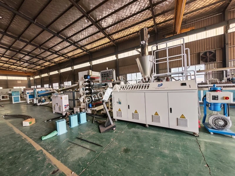 Yongte 1200mm PVC thin sheet extrusion line